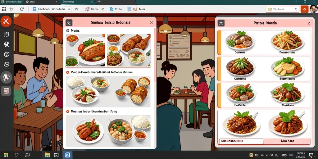 rpgame - Ilustrasi pertempuran epik melawan monster.