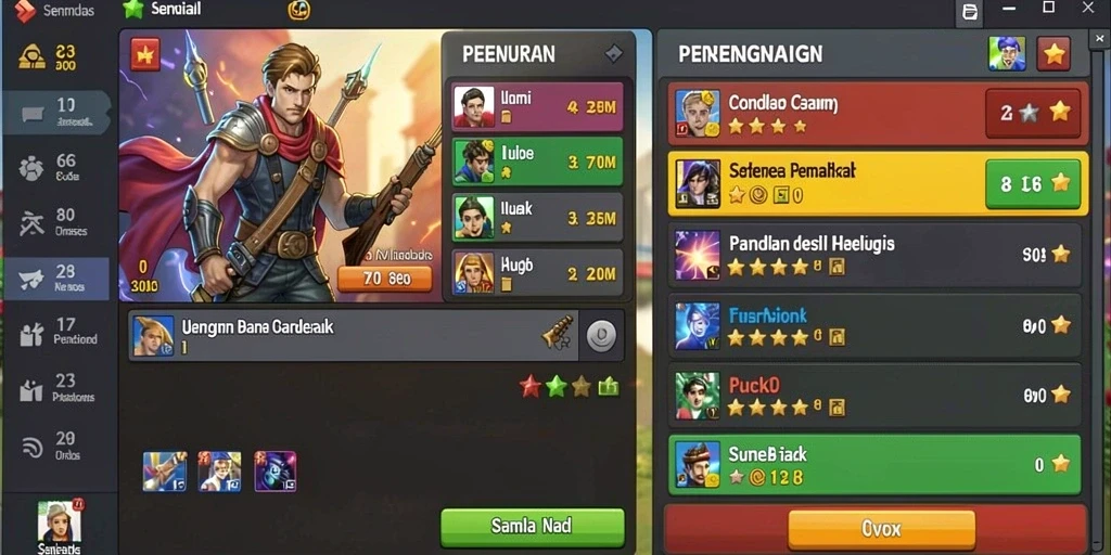 zk7 - Karakter unik yang bisa dipilih dalam game.